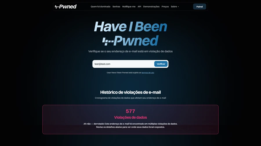 Como saber se sua senha foi vazada